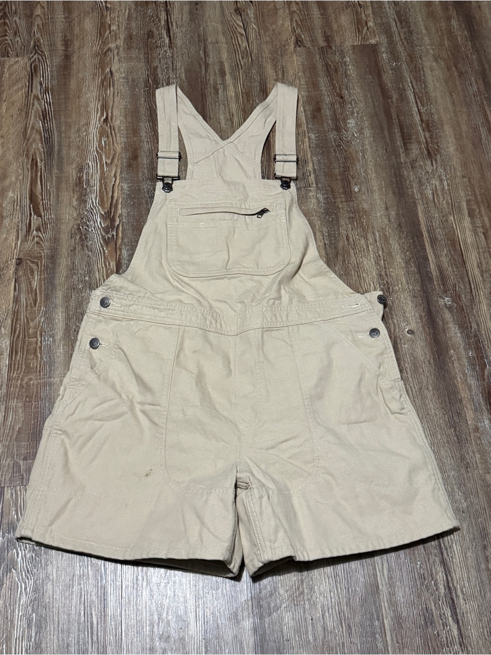 Patagonia Stand Up Overalls Women's Large Outdoor Adventure Wear in Cream
